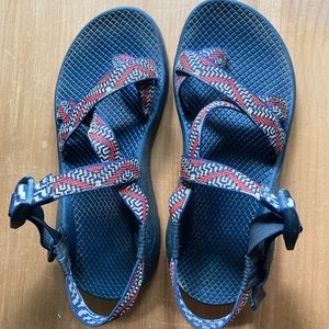 Chacos with toe strap